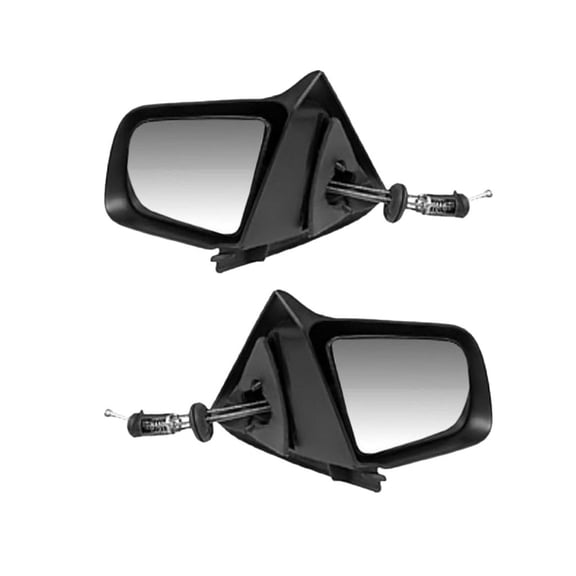 For Ford Mustang 1990 91 92 1993 Door Mirror Driver and Passenger Side | Pair | Power Glass | E9ZZ17682B, E9ZZ17682A | FO1320390, FO1321390