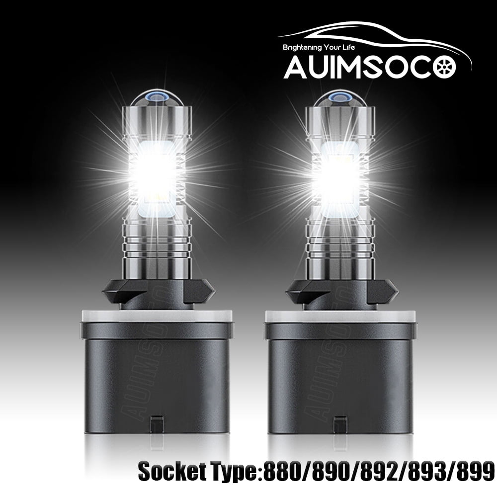 For Ford Mustang 1994-2001 6000K LED Headlight Fog Light 2X Bulbs 880 893 890 Plug-N-Play Halogen Replacement