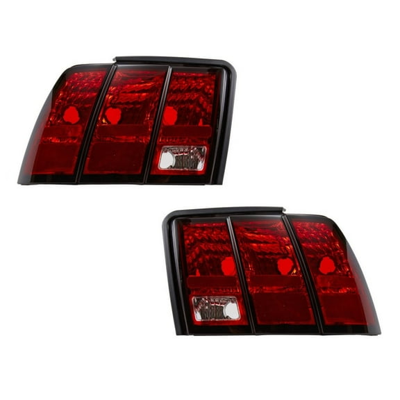 For Ford Mustang 1999-2004 Tail Lights Driver and Passenger Side Pair Rear FO2800146 + FO2801146 - | 3R3Z 13405AA + 3R3Z 13404AA