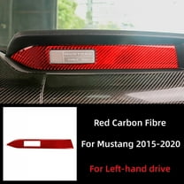 For Ford Mustang 2015-2021 Car Accessories Carbon Fiber Interior Car Dashboard Decoration Strip Sticker Car Styling Trim Cover.