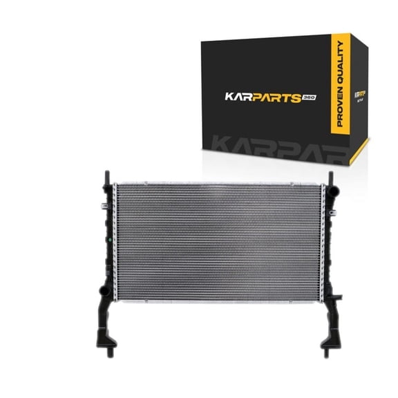 For Ford Mustang 2015-2022 Radiator | Made of Plastic and Aluminum | 3.7 Liter V6 | 5.0 Liter V8 | Replacement For 615343660127, FR3Z8005A