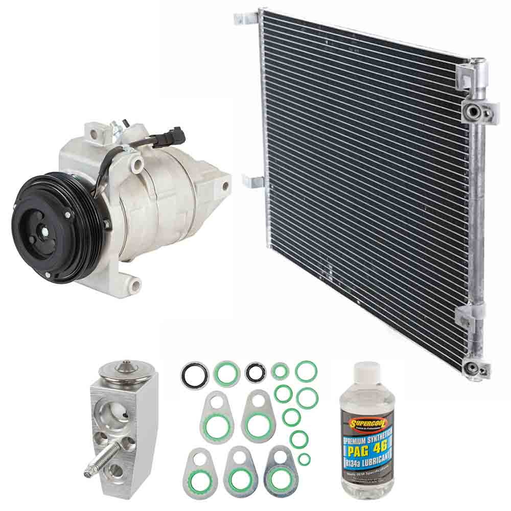 For Ford Mustang 2016 A/C Kit w/ AC Compressor Condenser & Drier - BuyAutoParts