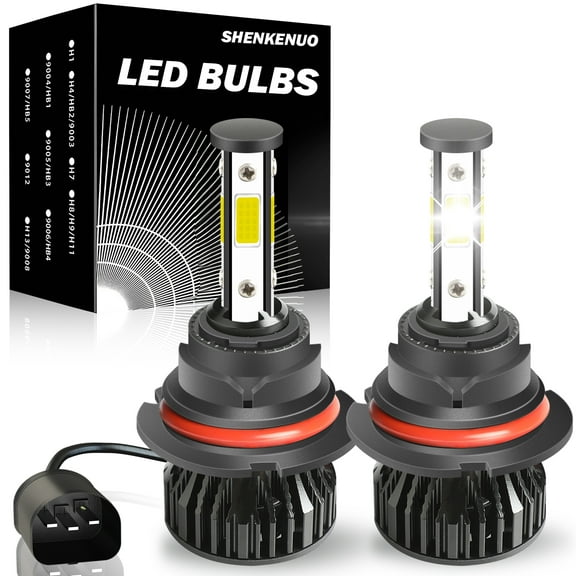 For Ford Ranger 1993-2006 2007 2008 2009 2010 2011 LED Headlight Bulbs 9007 HB5 High and Low Beam 2pcs