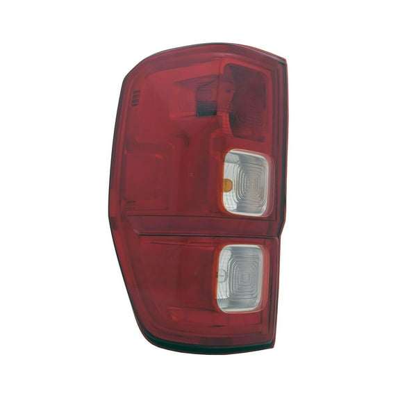 For Ford Ranger 2019 2020 2021 2022 Tail Light Driver Side | Clear & Red Lens | Chrome Housing | Replacement For FO2800273 | 191275922903, KB3Z13405E