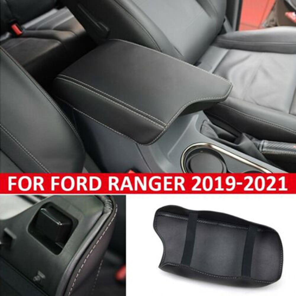 Ford Ranger Arm Rests For Ford Ranger 2019-21 Interior Leather Center Armrest Surface Cover ...