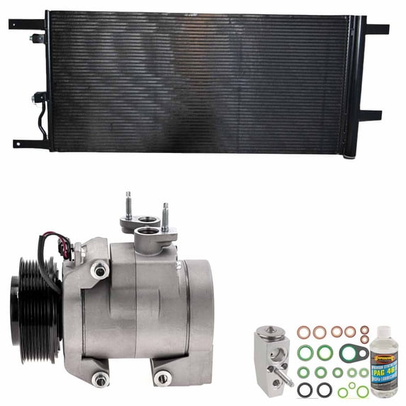 For Ford Super Duty 2017-2019 A/C Kit w/ AC Compressor Condenser & Drier - BuyAutoParts