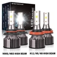 thumbnail image 1 of For Ford Taurus 2008 2009 Led Headlight Bulbs 9005 H11 High&Low Beam 4pcs, 1 of 13