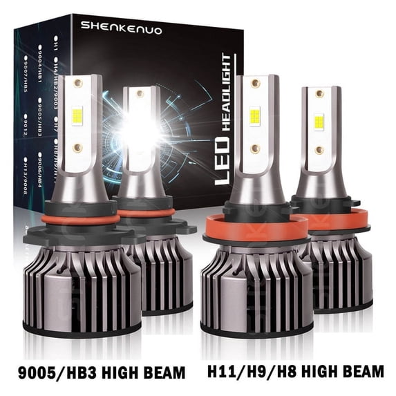 For Ford Taurus 2008 2009 Led Headlight Bulbs 9005 H11 High&Low Beam 4pcs