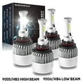 thumbnail image 1 of For Ford Taurus 2010 2011 2012 Led Headlight Bulbs HB3 9005 High&Low Beam 4pcs, 1 of 10