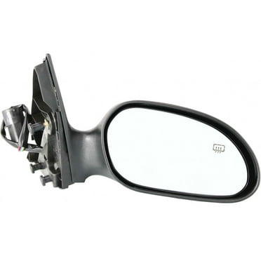 AM Autoparts RH Passenger Side Heated Power Door Mirror – For Taurus/Sable (2000-2007, Textured Black, Paint-to-Match)