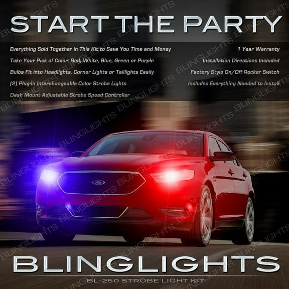 For Ford Taurus Interceptor Strobe Head Light Tail Lamp Kit