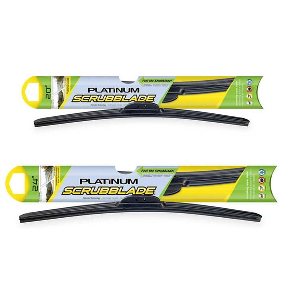 For Ford Thunderbird Audi Q5 Kia Sorento Scrubblade Platinum Wiper Blade Set - BuyAutoParts