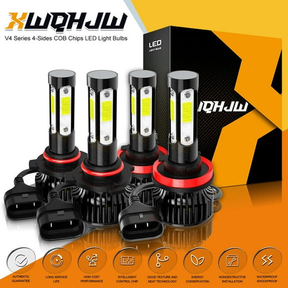 For Ford Transit-350 HD Extended Van 3.5L 2015-2022 4x LED Headlight Hi/Lo Bulbs