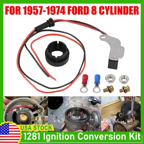 For Ford V8 Pertronix 1281 Ignition Points-to-Electronic Conversion Kit Ignitor