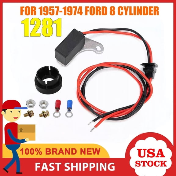 For Ford V8 Pertronix 1281Ignition Points-to-Electronic Conversion Kit Ignitor