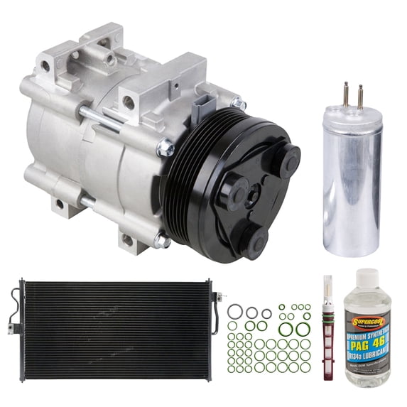 For Ford Windstar 1999-2003 OEM AC Compressor w/ Condenser Drier - BuyAutoParts