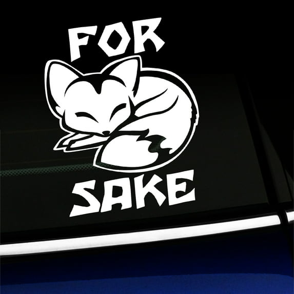 For Fox Sake - Vinyl Decal - Choose Color - [WHITE]