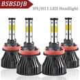 thumbnail image 1 of For Freightliner Cascadia 2008-2016 4x LED Headlight Hi/Lo Bulbs Kit 6000K White, 1 of 12