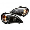 thumbnail image 1 of For Freightliner Columbia 2000-2013 Headlight Bezel Set | Black Pair, 1 of 2