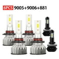 thumbnail image 1 of For Freightliner Coronado 2013-2018 9005 9006 881 LED Headlights Fog Light Bulbs White 6Pcs, 1 of 12