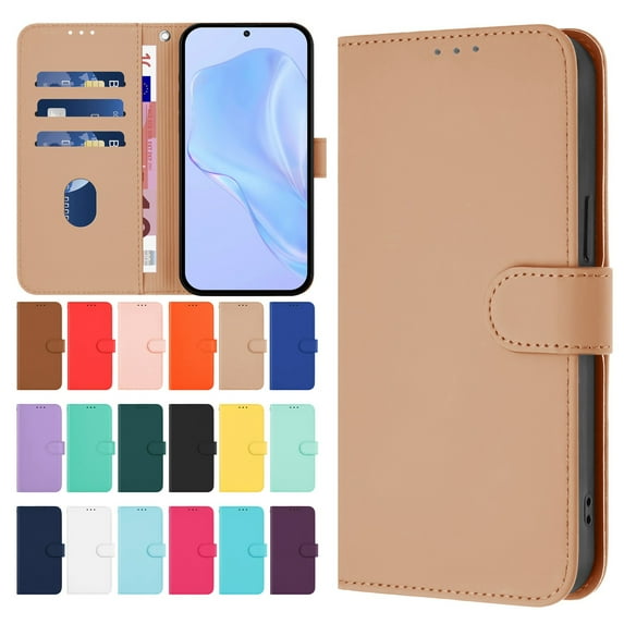 For Fujitsu Arrows We2 Plus Phone Case Leather Wallet Case with Card Holder Phone Cover For Fujitsu Arrows We2 Plus
