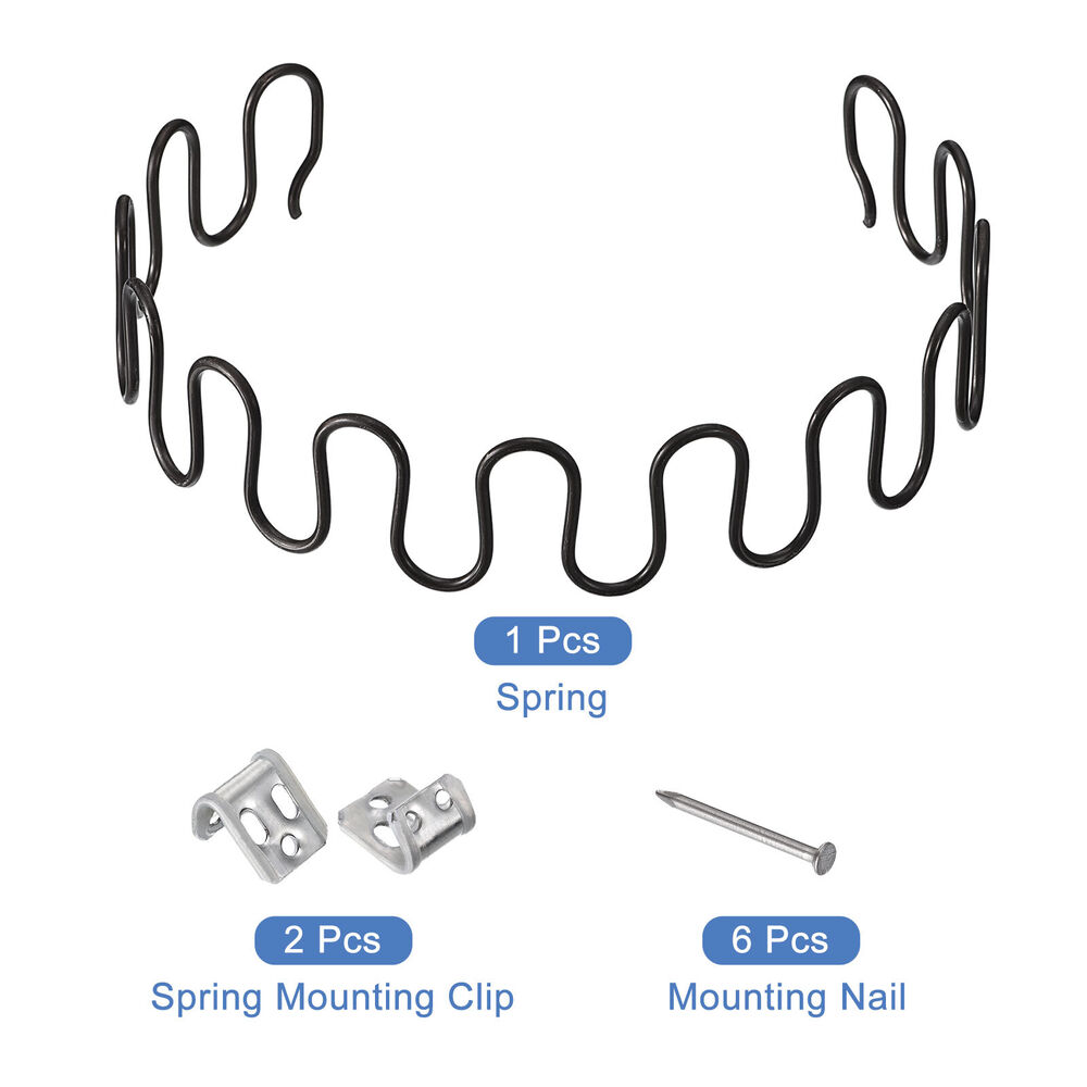 For Furniture Couch Repair, Black, 23.6" Round Sofa Spring Replacement