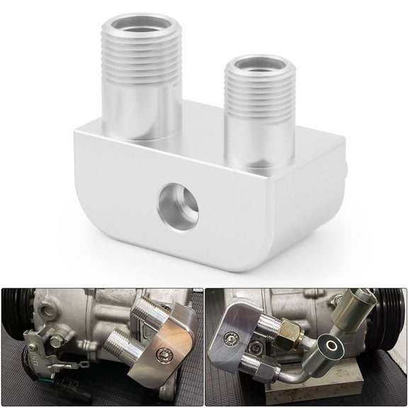 For G M Gen V L86 L83 Engine Swap Conversion A/C Line Compressor Adapter Fitting
