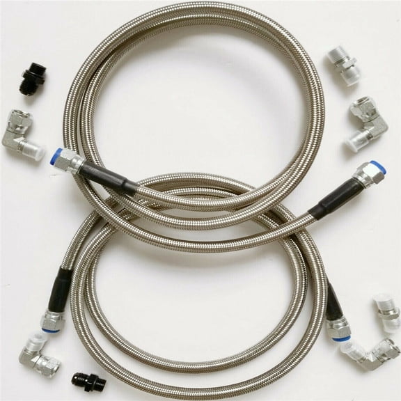 For GM 4L60E 4L65E Automatic Transmission Cooler Lines -6AN Fiber & SS Braidedr