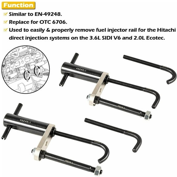 For GM Cadillac Chevy GMC EN-49248 Fuel Injector Rail Assembly Remover 6706 Tool