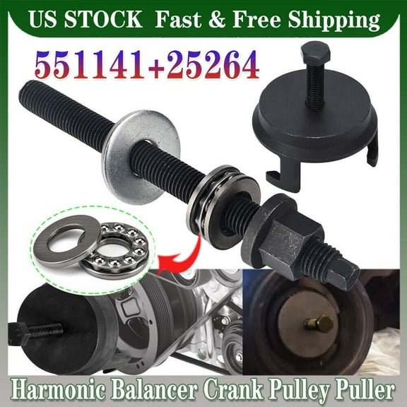For GM LS LS1 5.3 5.7 6.0 6.2L Harmonic Balancer Mounting Puller Pulley Tool Kit