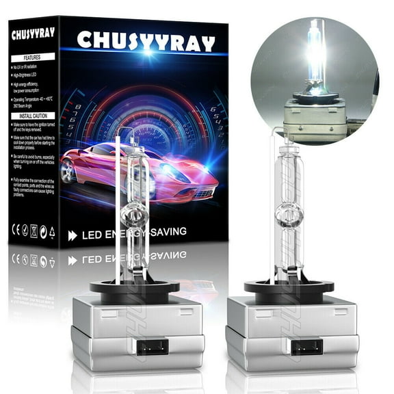 For GMC Acadia 2007-2012 - Xenon White Hid Headlight D1S Bulbs Kit 6000K Set 2