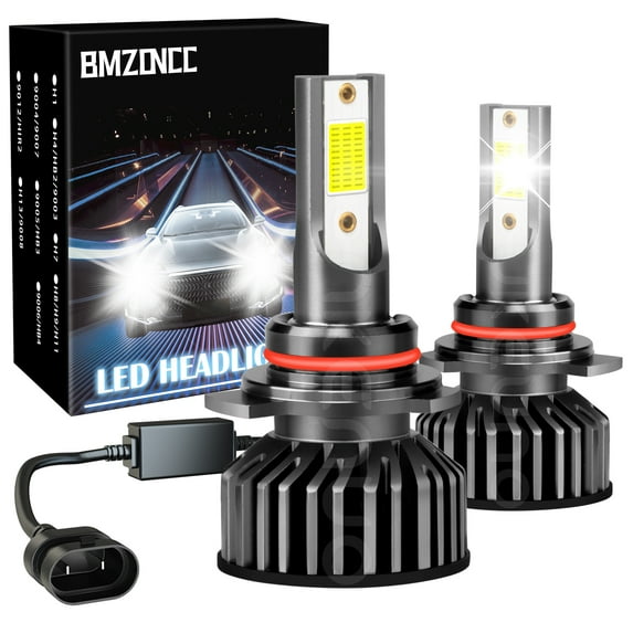 For GMC Acadia 2013 2014 2015 2016 2017 2018 LED Headlight Bulbs 9012 Long Life Bulb, Plug and Play, Pack of 2