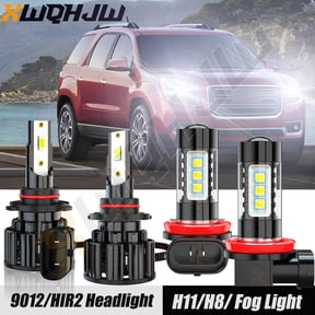 For GMC Acadia 2013-2017 2018 9012/HIR2 H11/H8/H9 LED Headlight + Fog Light 6000K Combo Bulbs
