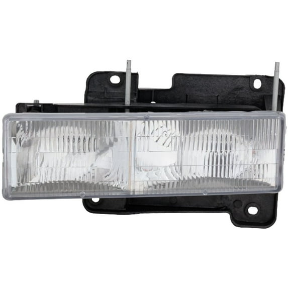 For GMC C3500 Headlight Assembly 1990-2000 Driver Side DOT Certified Rectangle Form w/ Bulbs GM2502101