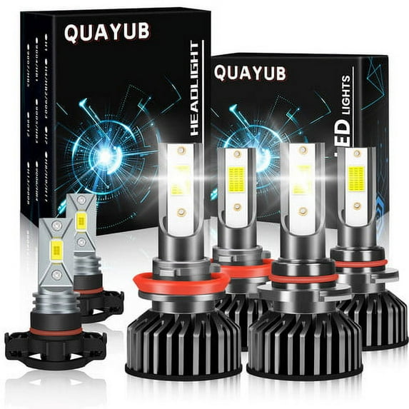 For GMC Canyon 2015-2020 Combo LED Headlight Hi-Low Fog Light Bulbs Kit