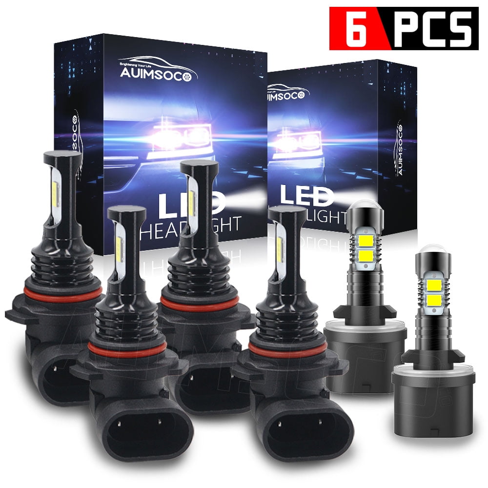 For GMC Envoy 2002-2006 2007 2008 2009 Kits Combo Led Headlights 9005 ...
