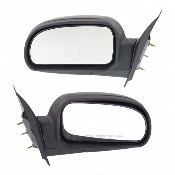 For GMC Envoy 2002-2009 Door Mirror Driver and Passenger Side | Pair | Manual | Textured | Replacement For 15789780, 15789781 | GM1320264, GM1321264