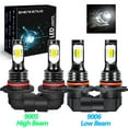thumbnail image 1 of For GMC Envoy 2002-2009 LED Headlight 4 Bulbs White High/Low Beam 9005 9006, 1 of 7