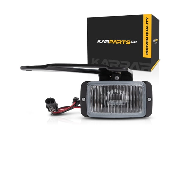 For GMC K1500/K2500 1990-1999 Fog Light Driver Side | Front | Rectangular | With Mounting Bracket | Replacement For GM2592106 | 16524927