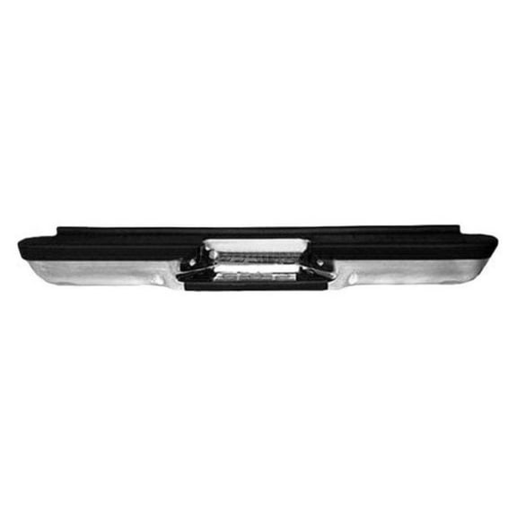 For GMC K3500 1999 2000 Step Bumper | Rear | Black | Factory Style | w/ Brackets/Pads | Step Side | GM1101111