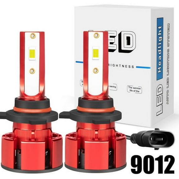 For GMC SIERRA 3500 2015 9012 HIR2 LED Headlight Conversion Kit High / Low Beam Bulbs 6000K 60W 12000LM CSP