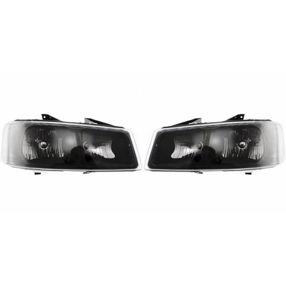 For GMC Savana 1500 / 2500 / 3500 Headlight Assembly 2003-2015 Pair Driver and Passenger Side Composite Type For GM2502233 | 15879433