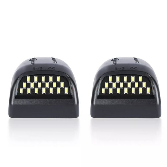 For GMC Sierra 1500 1999-2013 2Pcs LED License Plate Light Assembly