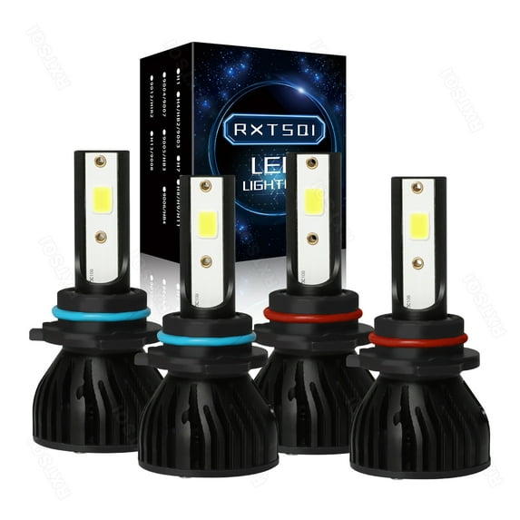 For GMC Sierra 1500 2500 1999-2006 4x 6000K LED Headlight Bulbs,9005 9006 High Low Beam,p4c