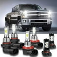 thumbnail image 1 of For GMC Sierra 1500 2500 3500 2007-2013 Combo LED Headlight Fog Light Bulbs Kit, 1 of 19