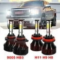 thumbnail image 1 of For GMC Sierra 1500 2500 3500 2007-2013 Led Headlights 20000LM 9005 HB3 High Beam H11 Low Beam Led Bulbs 4pc, 1 of 11
