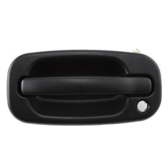 For GMC Sierra 1500/3500 Classic 2007 Exterior Door Handle Driver Side | Front | Textured Black | w/ Key Hole | Replacement For GM1310129 | 15034985