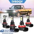 thumbnail image 1 of For GMC Sierra 2500 HD/3500 HD 2017-2020 Combo LED Headlight 4x Bulbs Kit 6000K High Low Beam, 1 of 11