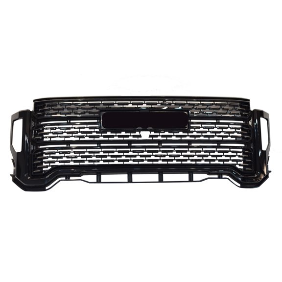For GMC Sierra 2500 HD 3500 HD Denali 2020-2023 Front Bumper Grille Gloss Black