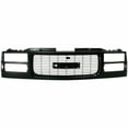 thumbnail image 1 of For GMC Sierra 3500 2001 2002 Grille | Gloss Black | w/ Composite Type Headlight | GM1200357 | 12375422, 1 of 2
